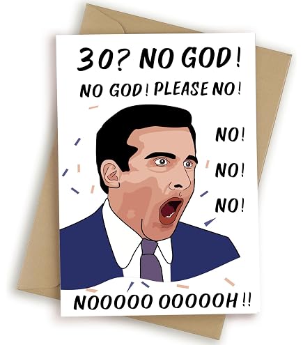 30th Birthday Card American Greetings Funny - Four Stages Of Turning 30 ...