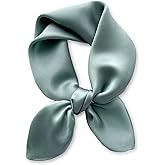 MEISEE Solid Color Mulberry Silk Scarf 26" Square Scarf Neck Scarf Hair Head Breathable Lightweight for Women Gift Packed