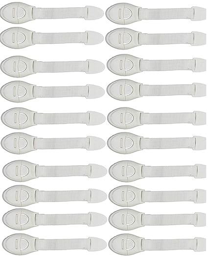 Store2508 20 pcs Baby Infant Safety Locks Latches Door Cupboard Cabinet Fridge Drawer