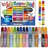 The Pencil Grip Kwik Stix Solid Tempera Paint 30 Colors Including, Pastel, Jewel and Earth Tones TPG-681
