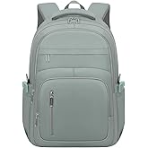 KBTYE Cute School Backpack for Women Men Casual Travel Laptop Backpack Aesthetic Lightweight College Bookbags for Kids(Green)