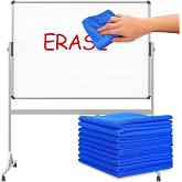 Tanlade 50 Pcs Dry Erase Cloth,6 X 6 Inch,Green/Blue/Yellow/Pink/Orange | Cleaning Rags Reasonable Whiteboard Cloth Kitchen Towels Microfiber Towels Cars Wash