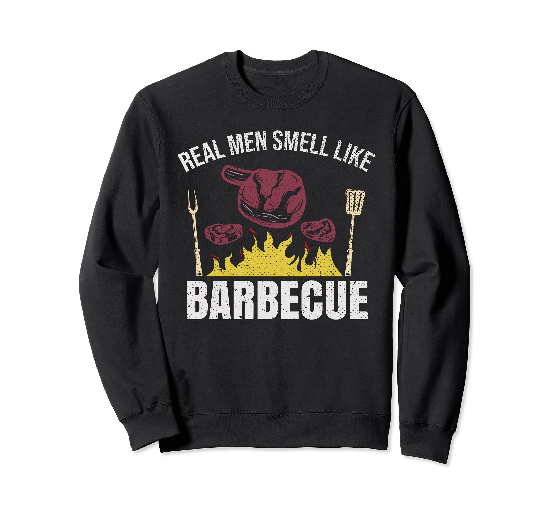 Smoking Meat Grilling Steak Funny BBQ Chef Men Barbecue Sweatshirt