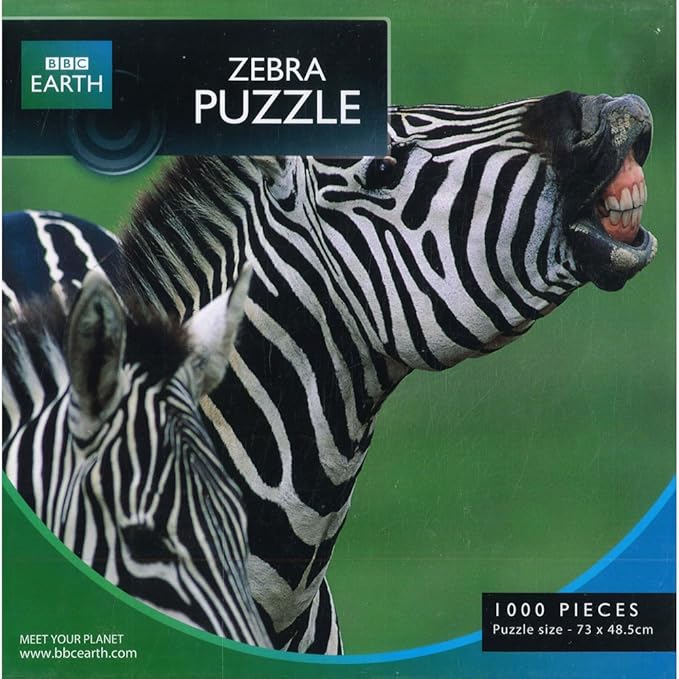 BBC Earth 1000pc Zebra Puzzle Amazon.co.uk Toys & Games