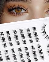Onlyall Lash Clusters Natural Mink Lashes 10-13mm 8 Pair Pre styled C9