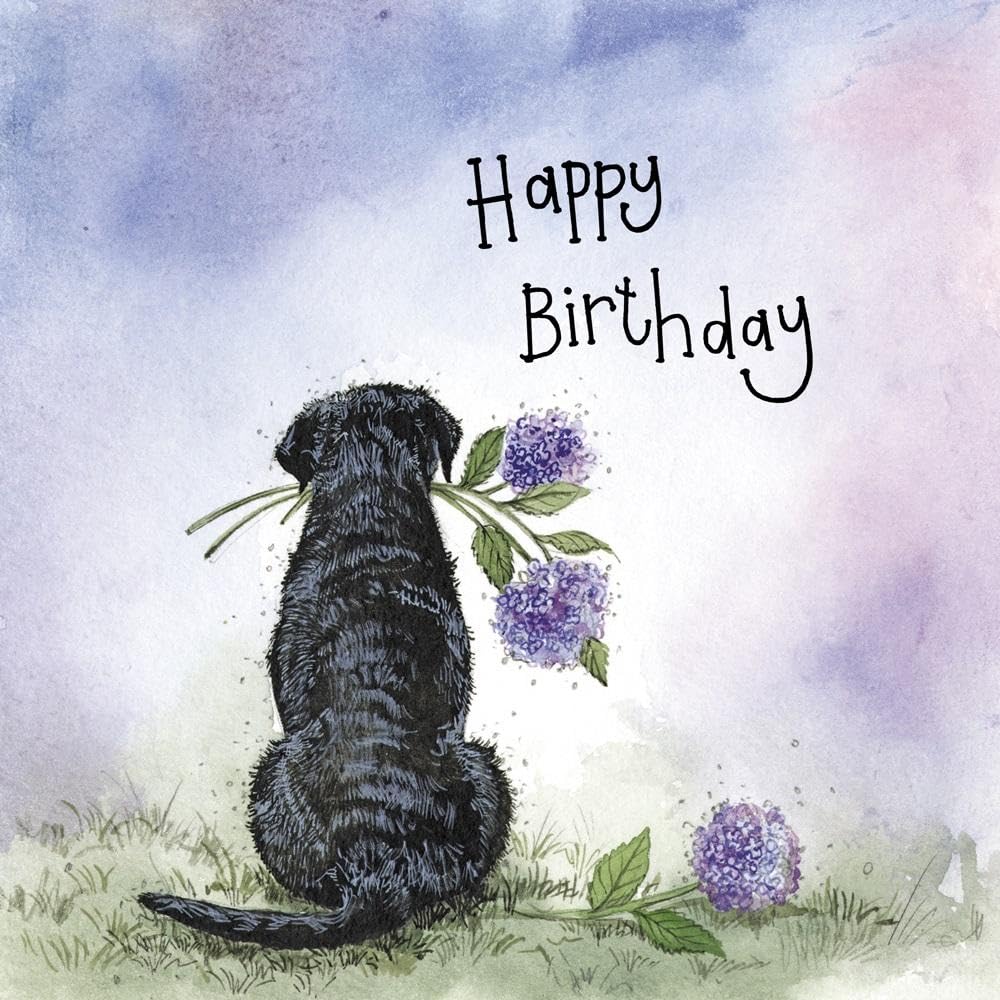 ALEX CLARK Happy Birthday Labrador Card