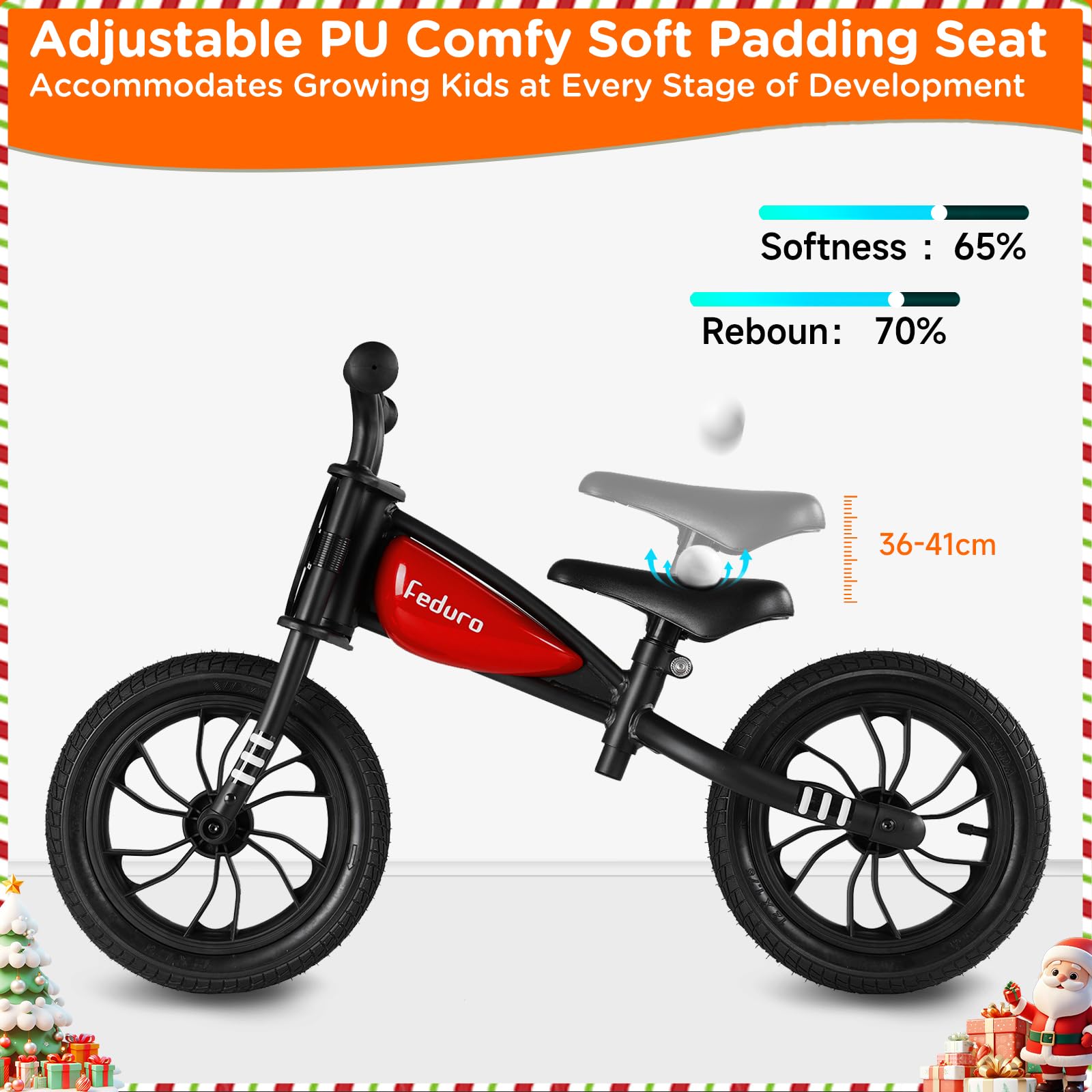 QPLAY Kid's Balance Bikes for Boys & Girls Age 3 to 6 Years Old,12