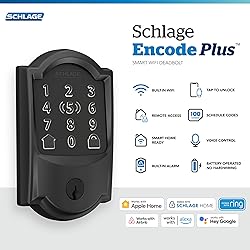 Schlage BE499WB CAM 622 Encode Plus WiFi Deadbolt