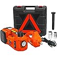 E-HEELP Electric Car Jack Kit 5Ton 12V Hydraulic Car Jack Lift (Lifting Range: 6.1~20.86 inch) with Electric Impact Wrench for SUV MPV Sedan Truck Change Tires Garage Repair