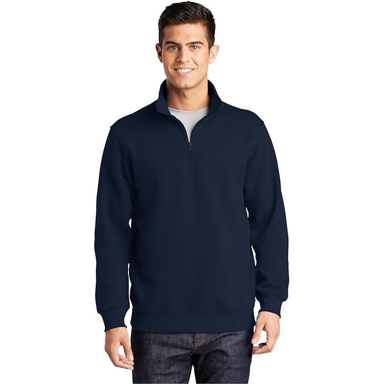 é sport line half zip sweat 1200W-5513-Black-0-