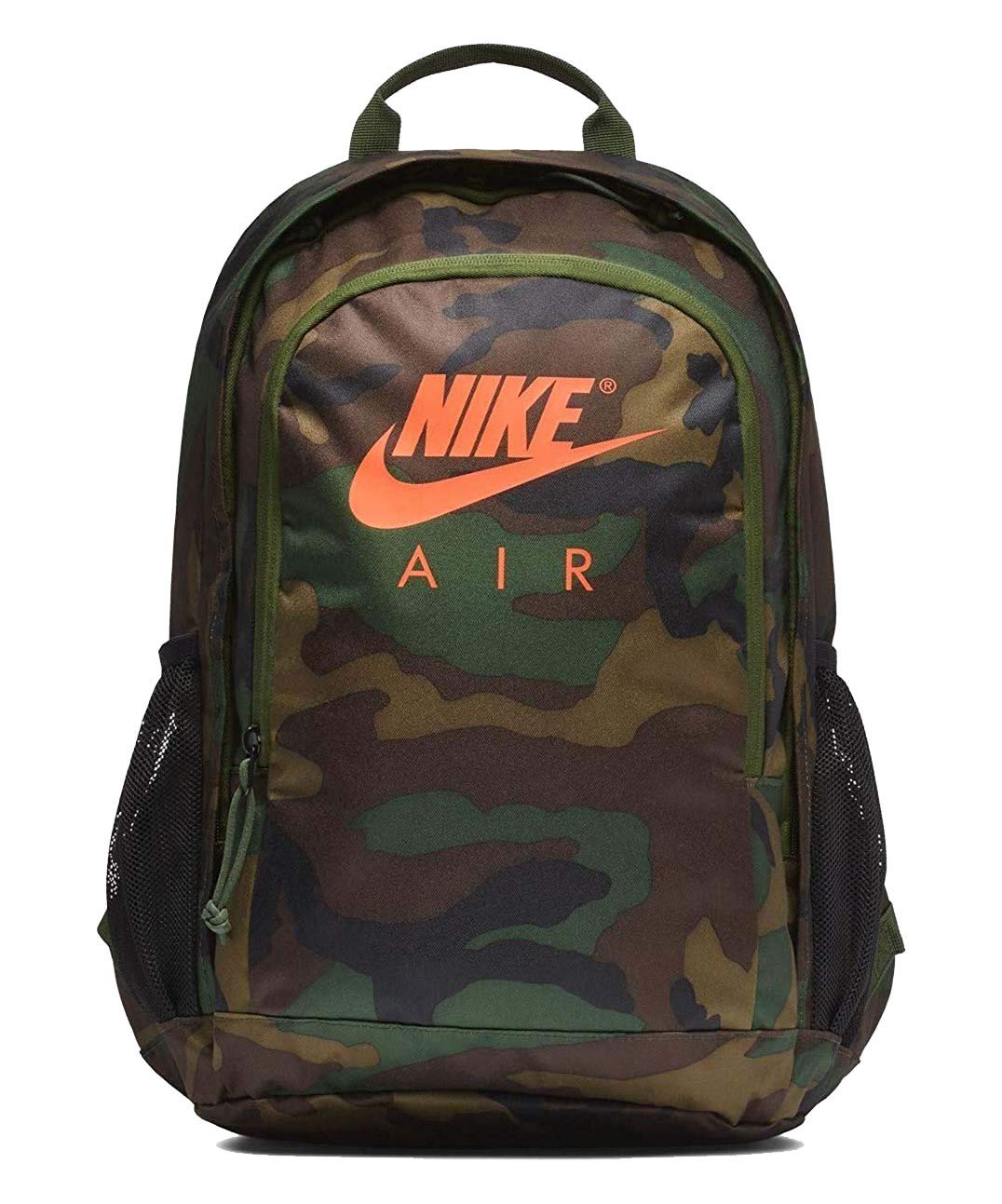 nike backpack orange and black
