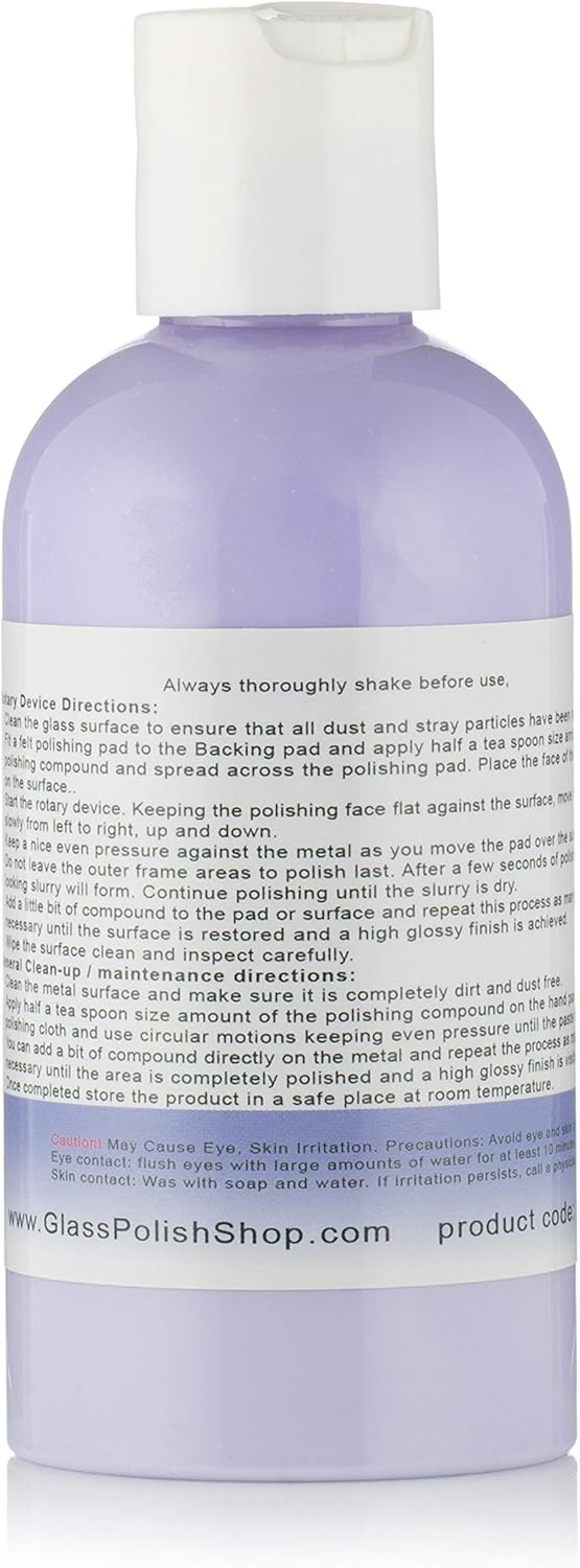 Glass Polish 8.8oz (250ml) Metal and Stainless Steel Polishing Compound, Polishing Solution for All Types of Metals - GP14024 - Image 3
