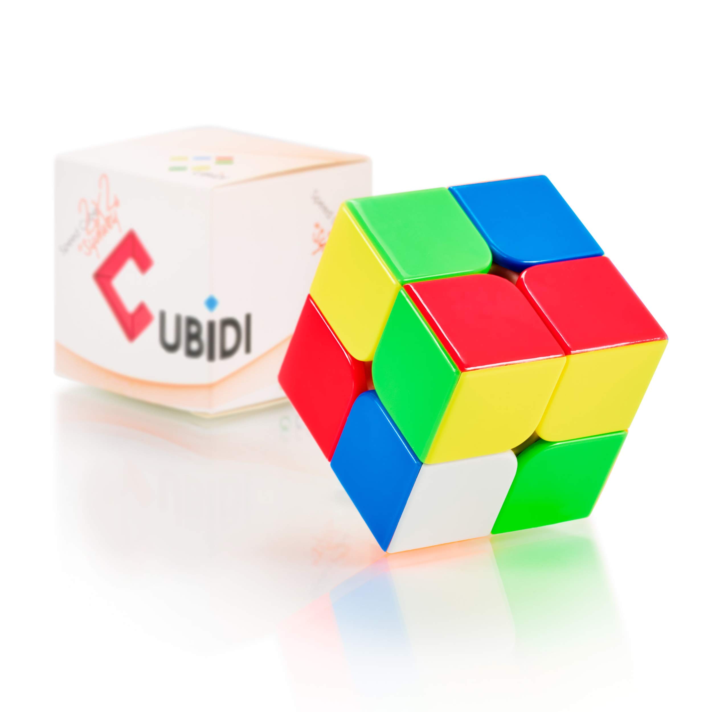 CUBIDI® Magic Cube 2x2 - Type Sydney - Stickerless - Fidget Toy 2x2x2-3D Puzzle Sensory Toys - Puzzles for Adults & Kids - Stress Relief Toys - Fidget & Finger Toys Perfect as Travel Games