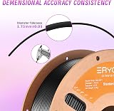 ERYONE 1.75mm TPU Filament 0.5kg Black Flexible 95A Low Warp view 5