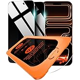 OMOTON Privacy Screen Protector for iPhone 17 Pro Max [Auto-Align Installation], Tempered Glass with 9H+ Hardness & 12FT Military Grade Shatterproof, 100% Anti-Spy, Full Coverage Protection, 2 Pack