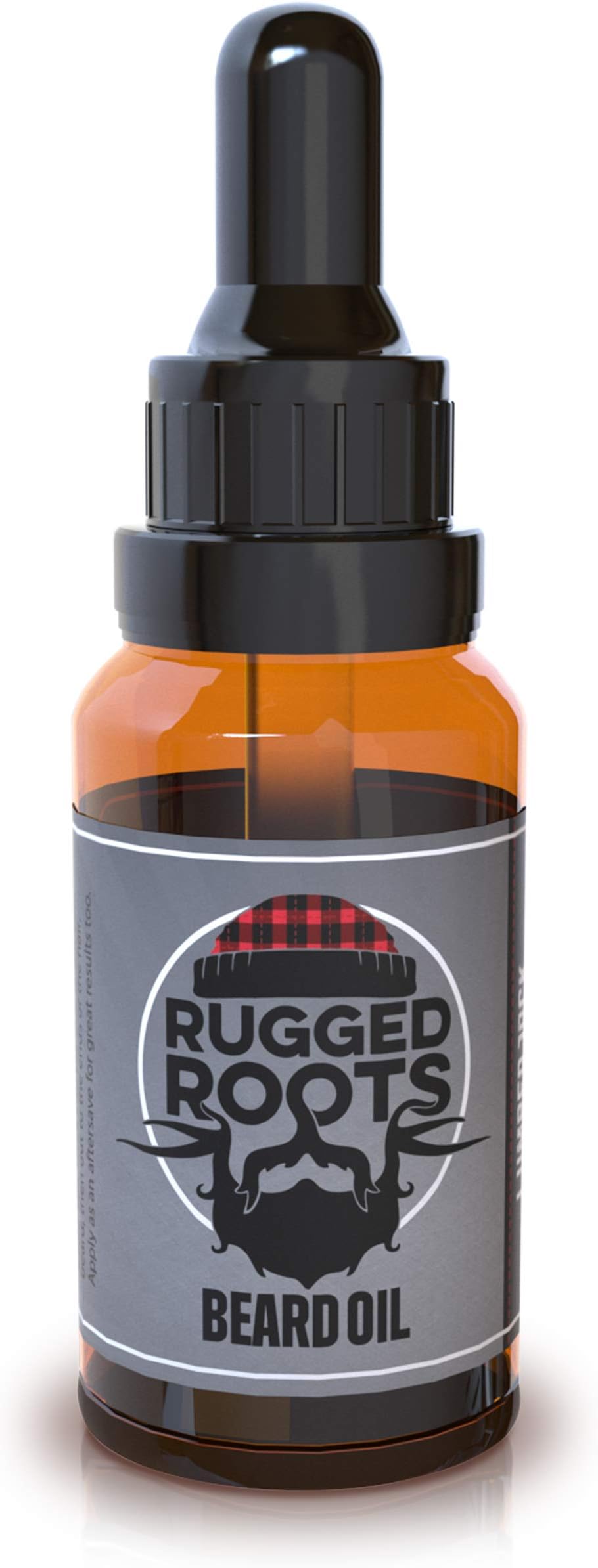 Beard Oil and Conditioner by Rugged Roots - Natural Beard Care Made with LumberJack Woodsy Scented Premium Oils - Softens Beard and Promotes Healthy Beard Growth - Unique Stocking Stuffers for Men