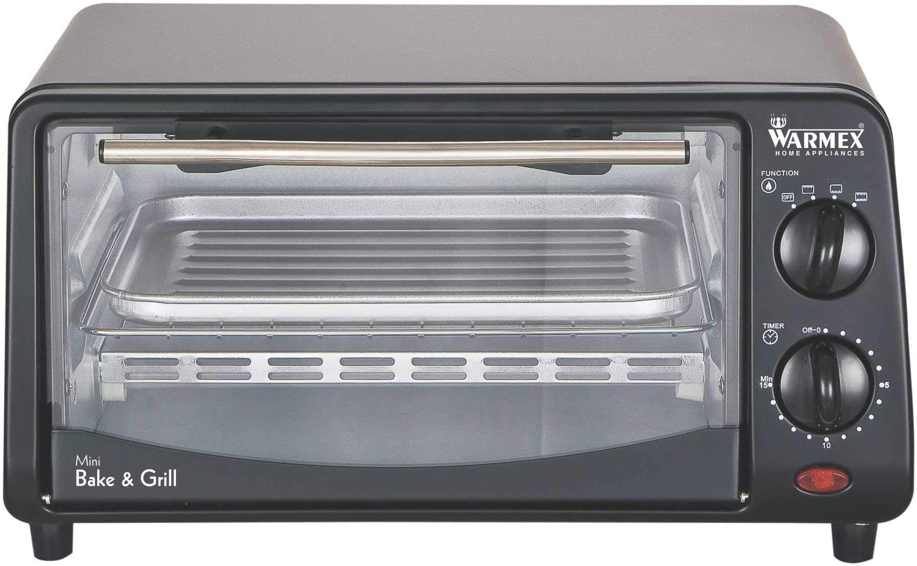 Warmex OT 09 B 09 Liter 800 Watts Electric Oven Toaster (Black)