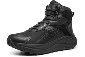 NORTIV 8 Men's Wide Toe Box Hiking Boots Low Drop Waterproof Outdoor Trekking Camping Shoes Katahdin