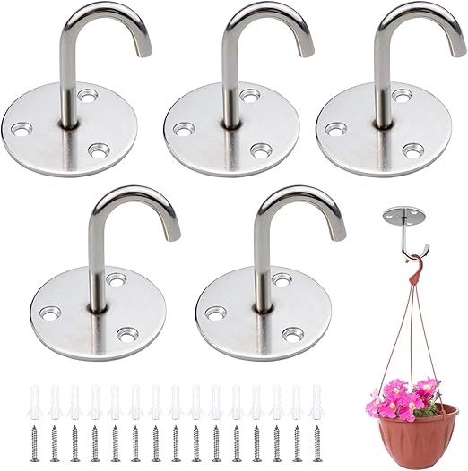 Plant Container Accessories Hooks Hangers Homgaty 5 Pcs Wall