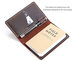 Leather Journal Cover for Field Notes, Notebook