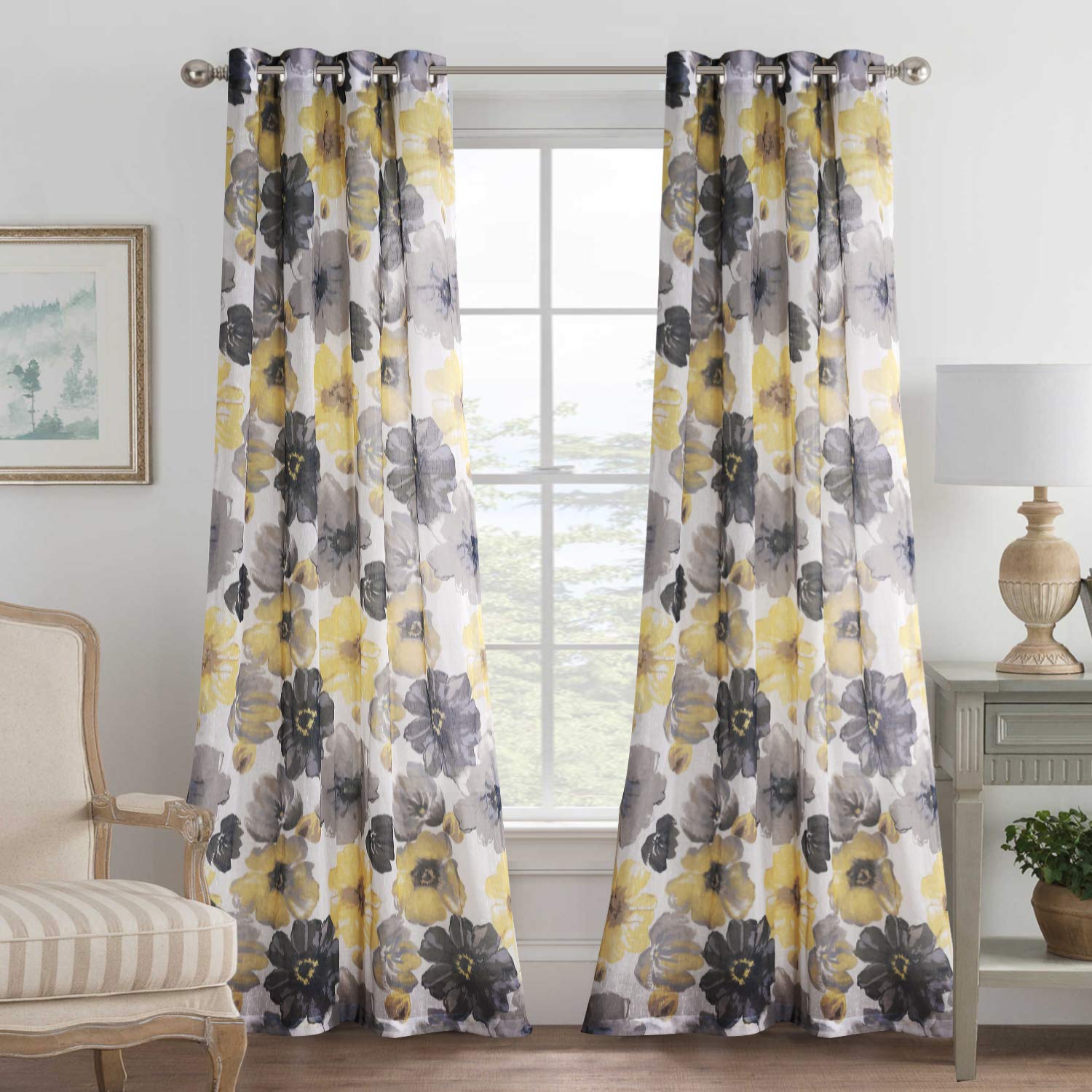 Best living room curtains light yellow