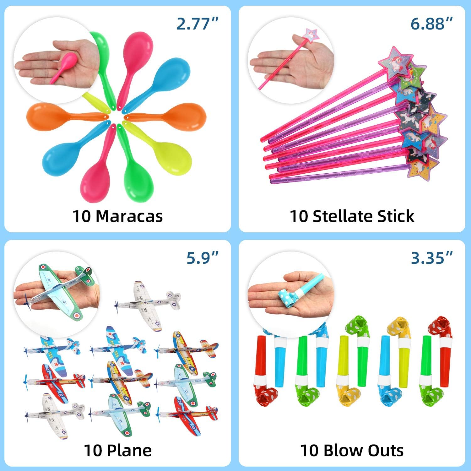 200pcs Birthday Party Favors for Kids Goodie Bags, Pinata Filler Toy Assortment Carnival Prizes for Kids Classroom Rewards Treasure Box Toys: Toys & Games