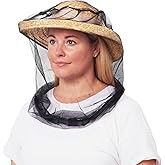 EVEN NATURALS Premium Mosquito Head Net | Ultra Large & Long, Extra Fine Holes, Mesh | Insect Netting, Bug Face Shield, Soft