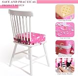 TOTIDYH Toddler Booster Seat Pink Unicorn for Dining Chair, PU Washable view 6