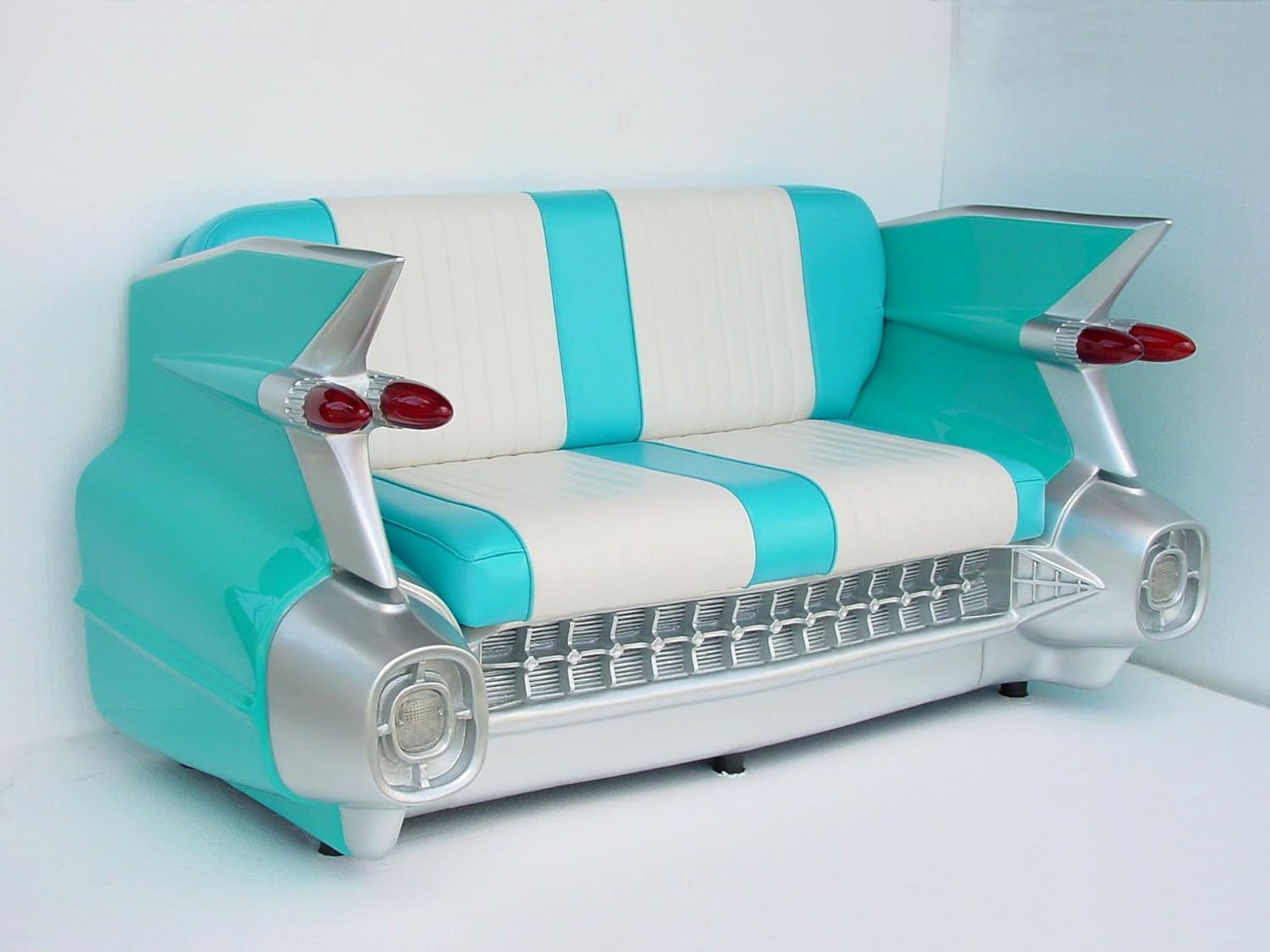 59 Cadillac Sofa In Turquoise 1959 Cadillac Car Sofa Amazon Co