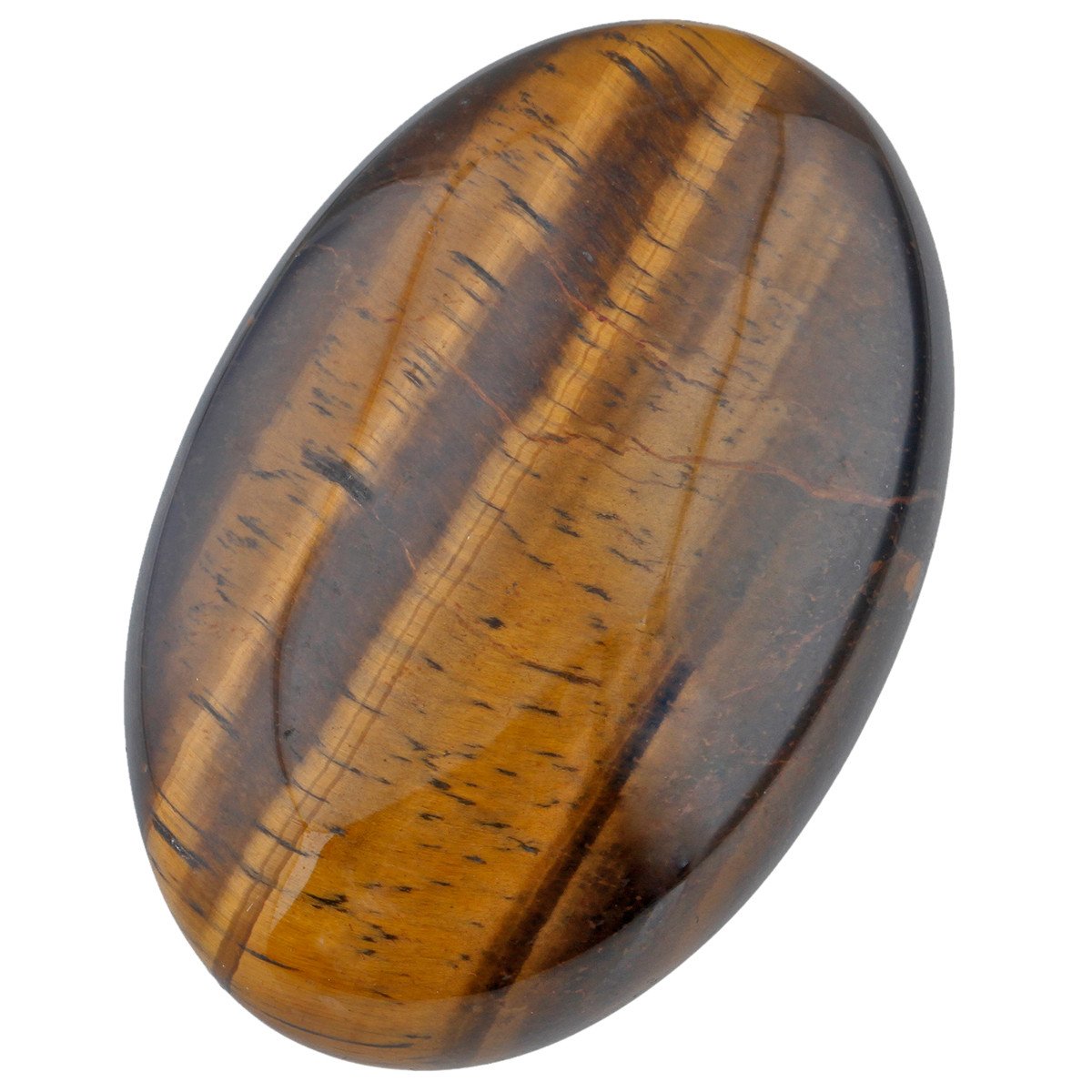 mookaitedecor 6cm Large Natural Tiger’s Eye Crystal Palm Worry Stone for Anxiety Stress Relief, Healing Crystal Tumbled Oval Pocket Stone Gift for Reiki Chakra Energy Healing Meditation Desk Decor