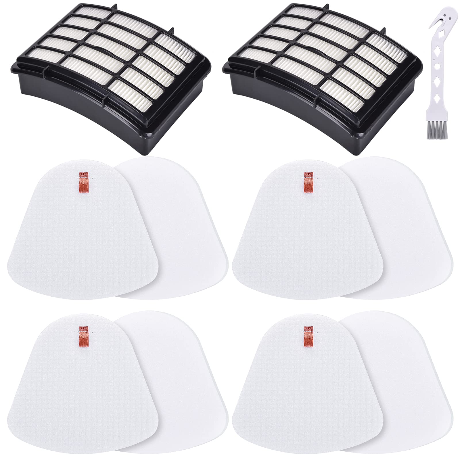 Photo 1 of Leadaybetter Vacuum Filter Replacement for Shark Navigator Lift Away Deluxe NV350 NV351 NV352 NV355 NV356E NV360 NV370 UV440 UV540 CU500 ZU503AMZ Models, Parts XFF350 & XHF350, 2 + 4 Pack Filters