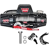 WARN VR EVO 12-S Electric 12V Winch with 12,000 lb Pull Capacity - 103255 | Synthetic Rope, IP68 Waterproof, High-Performance Off-Road Recovery Winch for Trucks, Jeeps, and SUVs
