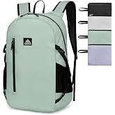 Outplea Nylon Folding Hiking Backpack for Women Men, 20L Lightweight Waterproof Packable Daypack with Reflective Strips for Traveling Daily Outdoor Sports, Green