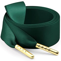 WEGOODZF Ribbon Satin Sneakers Shoelaces: 2 Pair