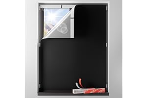 Sumobaby Blackout Curtains for Bedroom Portable 60"x72",No Drill Blackout Shades with Upgraded Hook&Loop Tapes,100% Black Out Window Cover,Thermal Insulated Blinds for Bedroom,Nursery(1 Panel,Black)