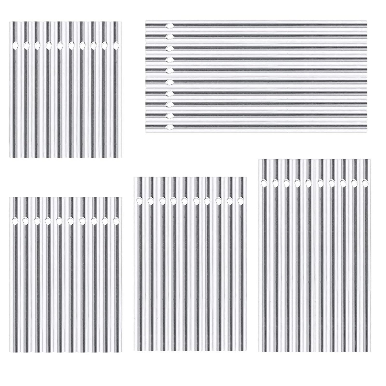 Silver Wind Chime Empty Aluminum Tubes, 30 Pcs Wind Chime Tubes Parts DIY Crafts Aluminium Tubes for Farmhouse Garden Patio Home Decor (5 Different Lengths)
