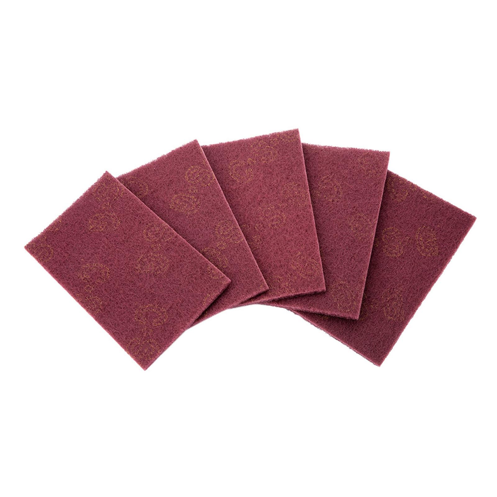 5Pcs Scouring Pads, Heavy Duty Abrasive Pads, Scourers Sponge Pads for Kitchen, Sink, Dish, Household Scrubber