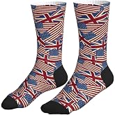 MOLIAN Graffiti Art Hip-Hop Style Texture Pattern Athletic Crew Socks For Women Men Novelty Sports Socks