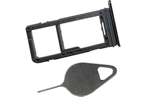 New Eaglewireless Waterproof Replacement Single Nano SIM Card +Micro SD Card Holder Slot Tray Holder+Eject Pin Tool for Samsung Galaxy S8 G950 & S8+ Plus G955 SM-G955 (Fit All Carrier)-Black