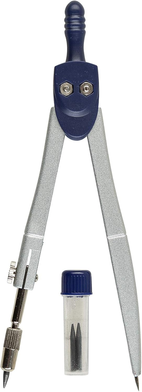 Idena 22076 School Compass with Refills, Silver, Pack of 1 - Image 5