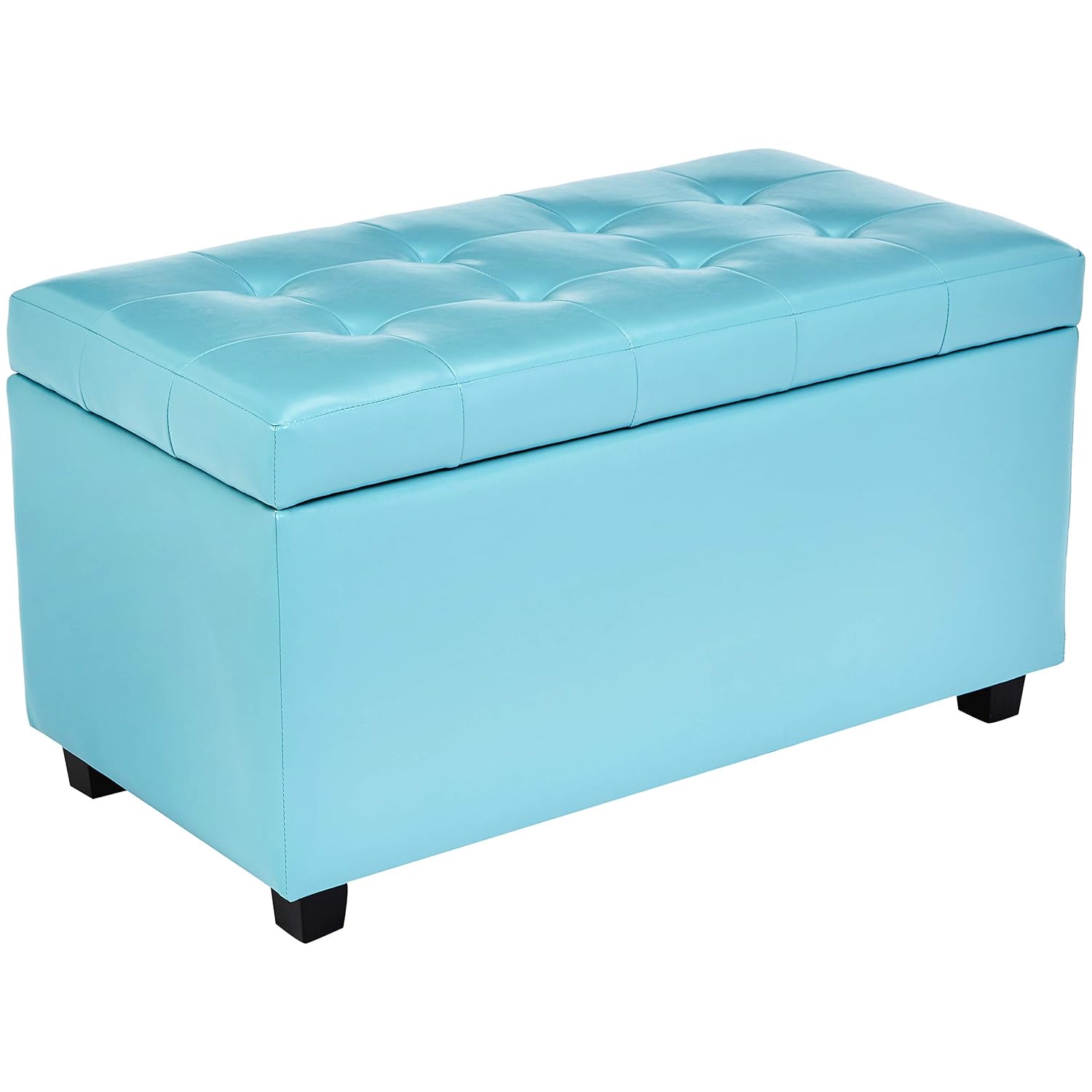 Best long storage ottoman blue