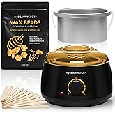 My Beauty Spot Wax Machine & Wax Kit for Women - At-Home Hair Removal Waxing Kit - Full Body Bikini Brazilian - Painless Wax Warmer Melter with Exfoliating Honey Wax Beads