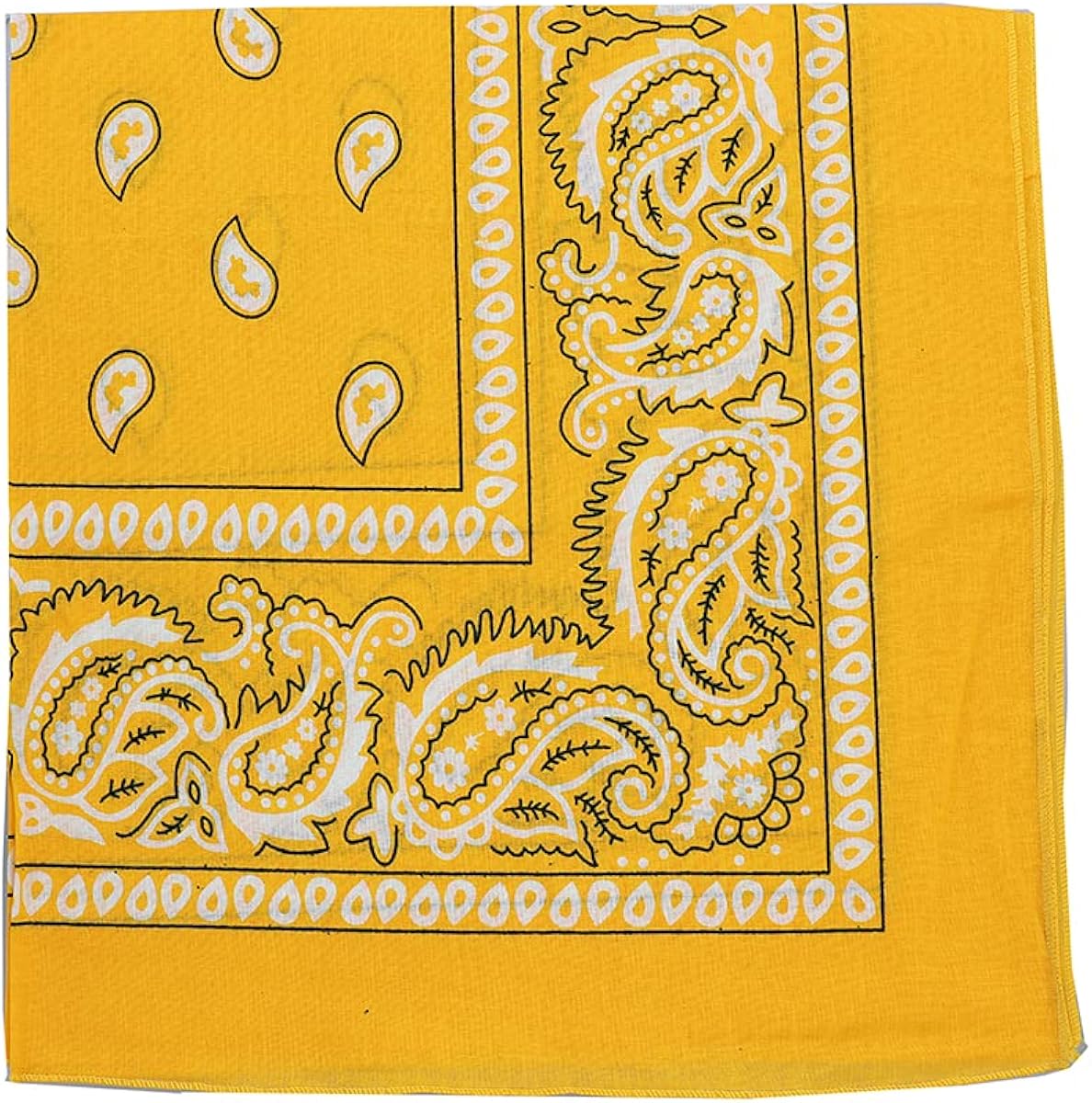 Extra Large Paisley Bandana 27x27 InchYellow Amazon.ca Luggage & Bags