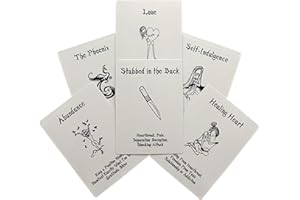 F.curella Tarot Cards for Beginners, 54 Tarot Deck and Oracle Deck, Love Oracle Cards White Tarot Cards with Meanings on Them and Angel Tarot Cards