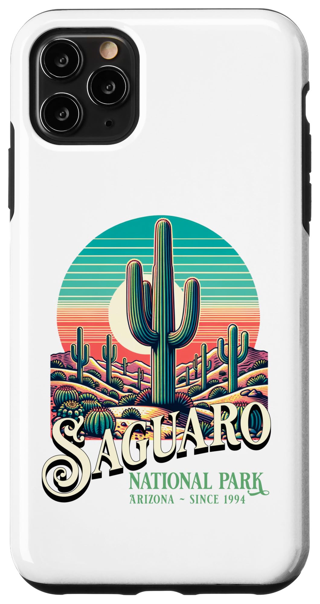iPhone 11 Pro Max Cute Saguaro National Park AZ Arizona Cactus Case
