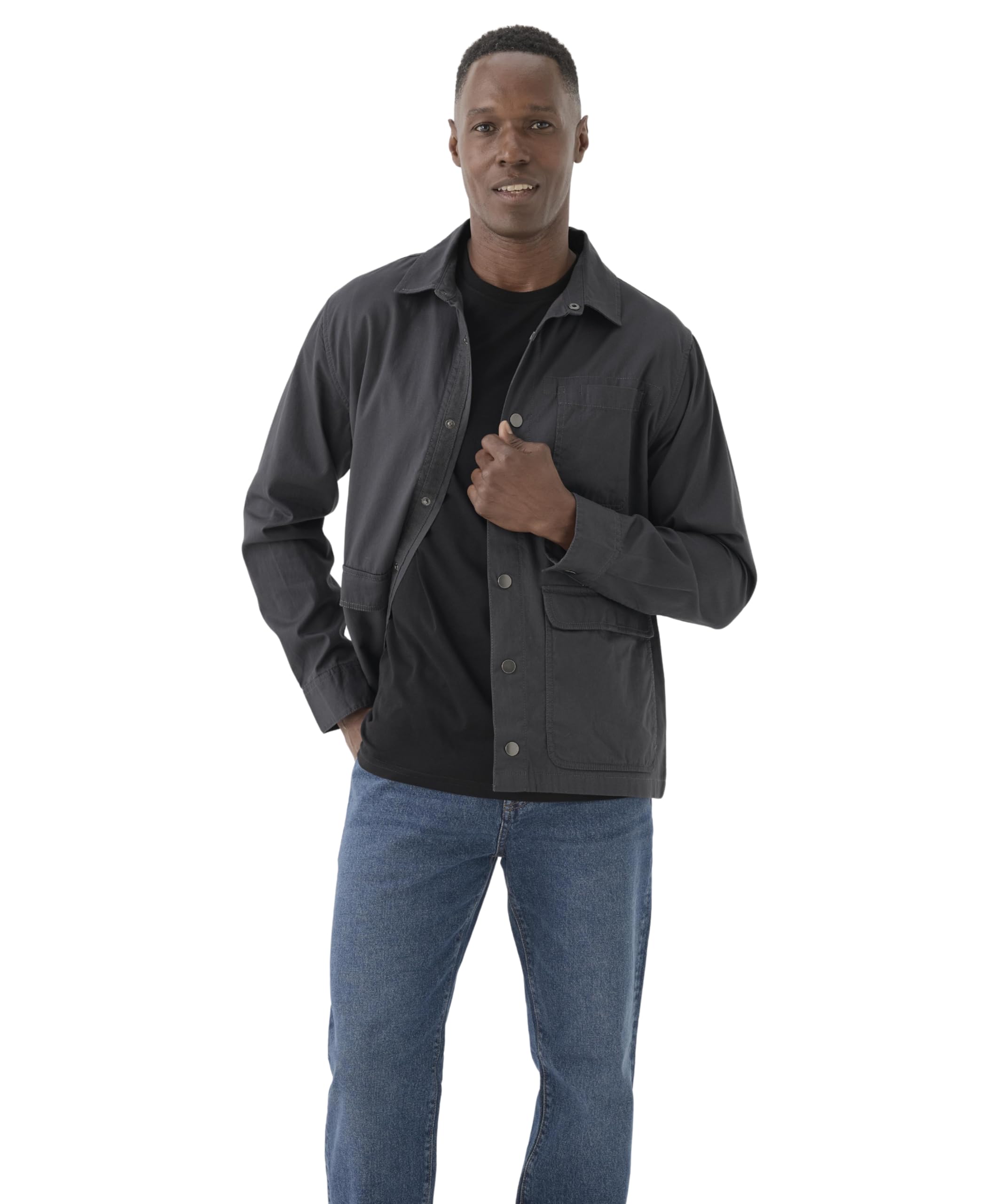 Photo 1 of Pact Organic Cotton Men's Flannel Lined Jacket
