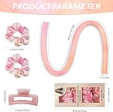 Jsdoin Heatless Hair Curlers Sponge Large Rollers DIY Hairstyle & Silk view 4