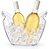 Ice Bucket Wine Bucket,Clear Acrylic 4 Liter Plastic Tub for Drinks and Parties, Food Grade, Perfect for Wine, Champagne or Beer Bottles
