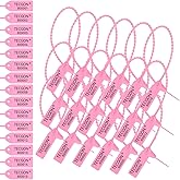 TECGON 1000 Pack Plastic Tamper Seals Fire Extinguisher Tags Security Tags Seals Safety Numbered Zip Ties Labels Safety Disposable Self Locking Signage 9.84 inch Length