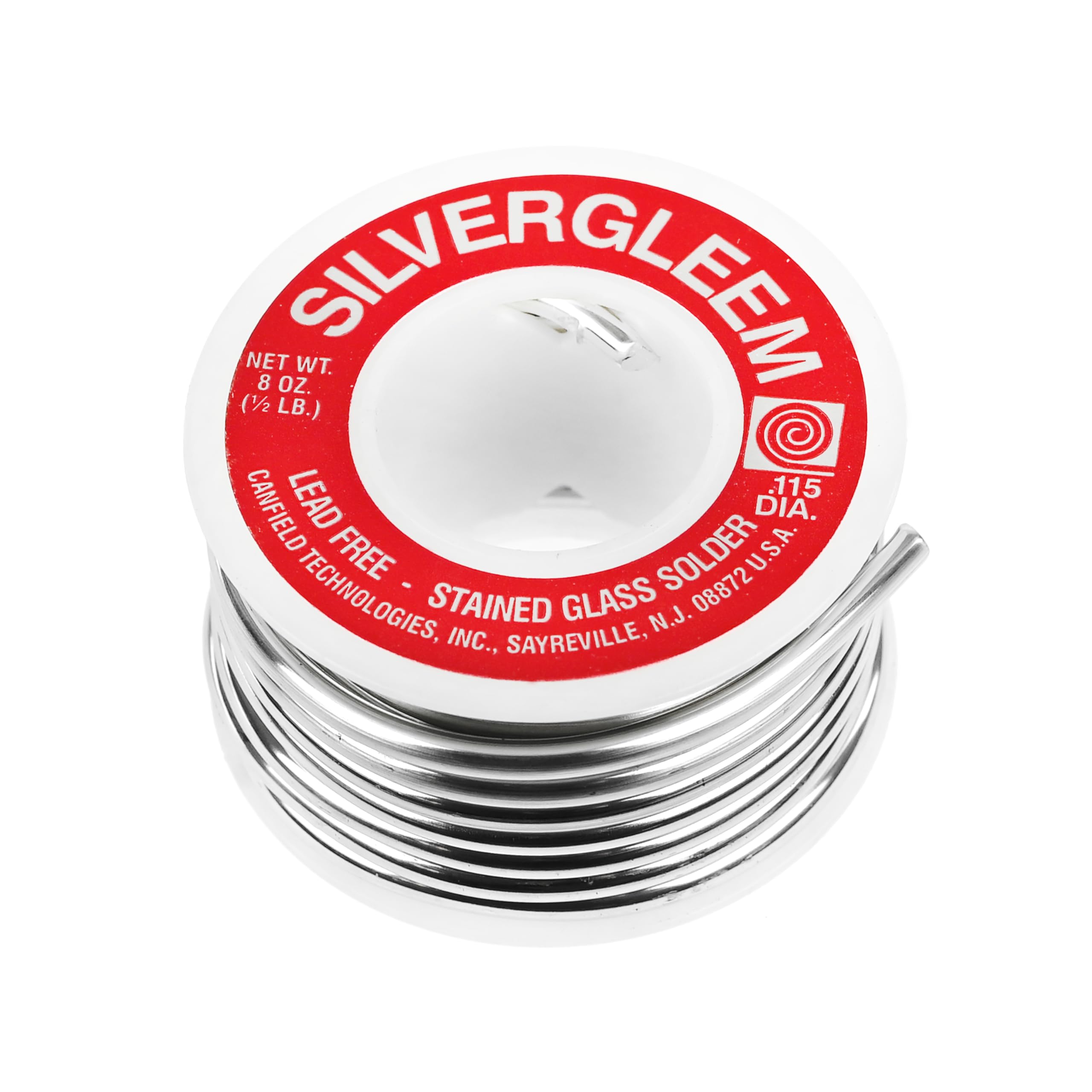 Silvergleem Canfield Lead Free Stained Glass Solder Wire - 227g Spool